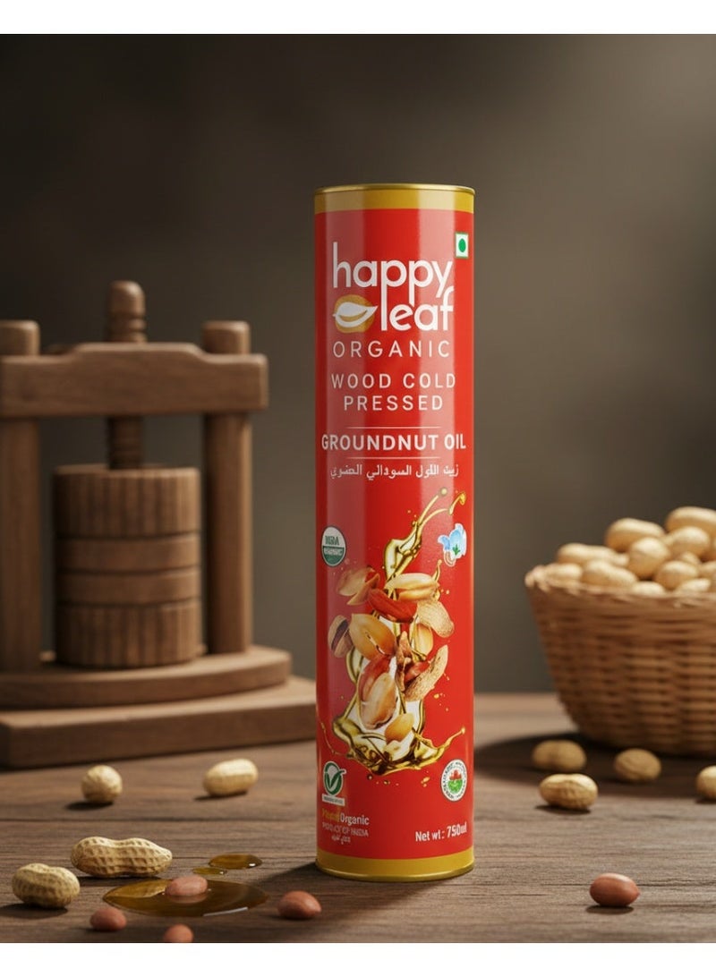 happy leaf organic Organic Groundnut Oil 750ml - Image 3